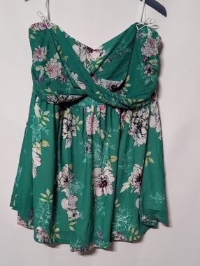 Torrid Floral Strapless Tube Top